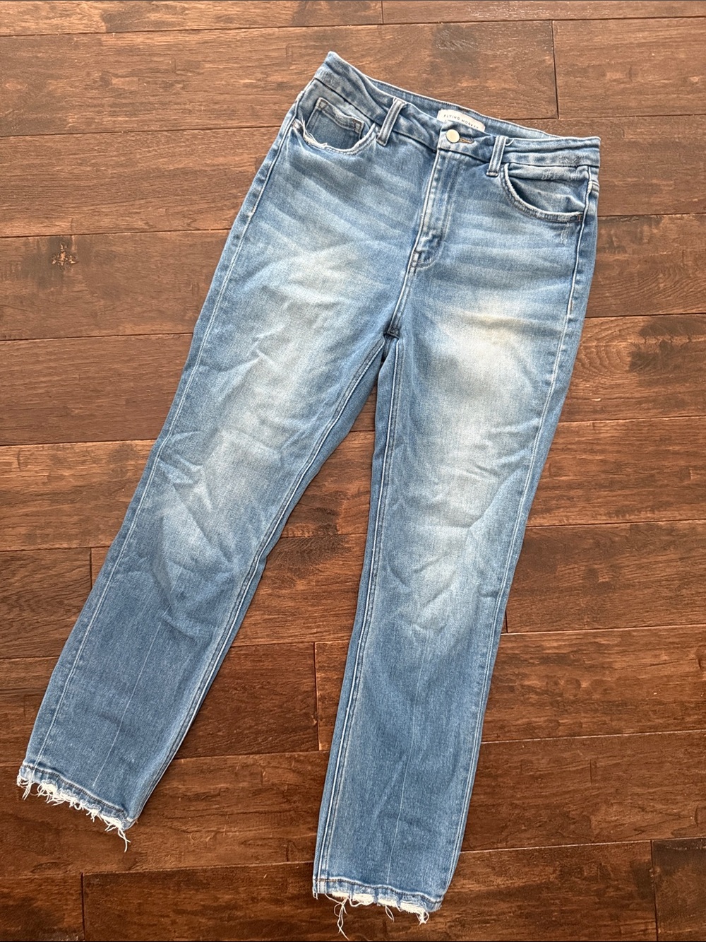 Flying Monkey Straight-Leg Jeans in Light Blue Wash